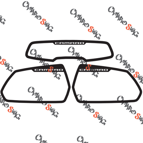 6th Gen Camaro Mirror Trim Set